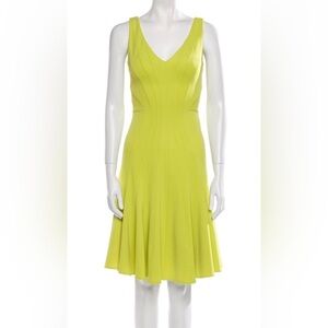 ZAC Zac Posen Size 4 Chartreuse Dress
